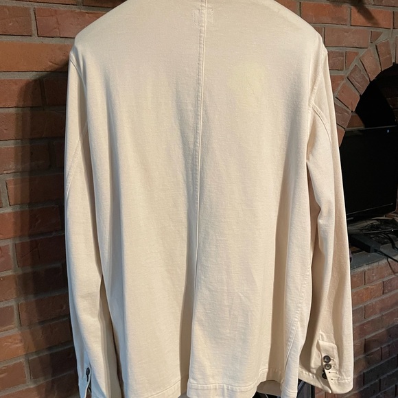 Like new C.P.Company $1250 light 3 seasons jacket in Ivory 40 R dbl breast cotn - Picture 6 of 13